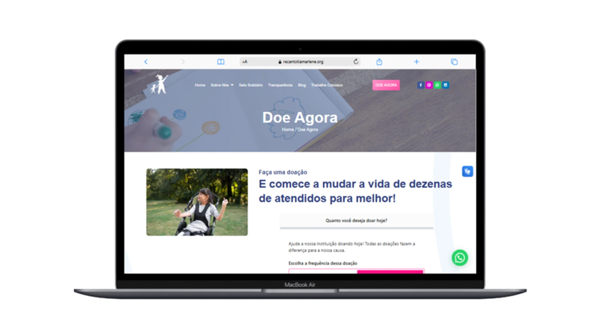 Doações e voluntariado: gestos que transformam vidas no Recanto Tia Marlene